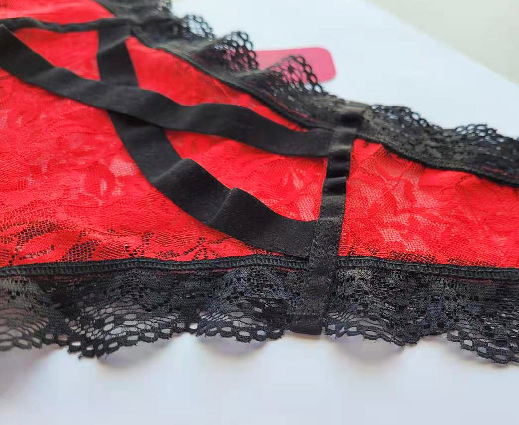 Sofishie Sexy Strappy Lace Panties - Autumn - Small at  Women's  Clothing store